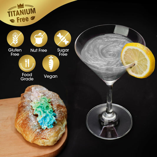 NiHome Edible Food-Grade Glitter Powder 5g Metallic Vegan Allergen-Free