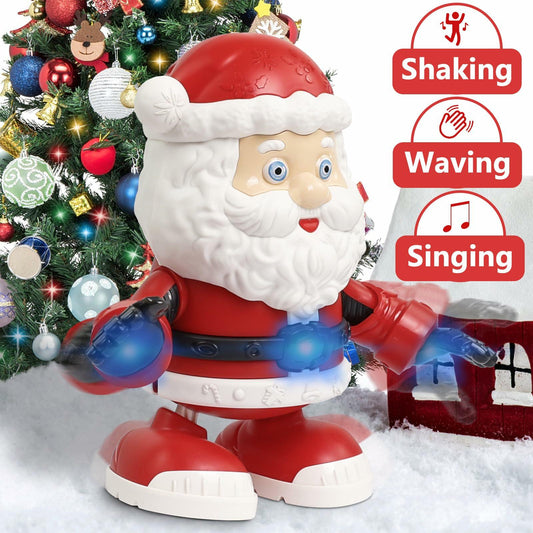 Singing Dancing Twerking Santa Claus Toy with Music Christmas Decoration