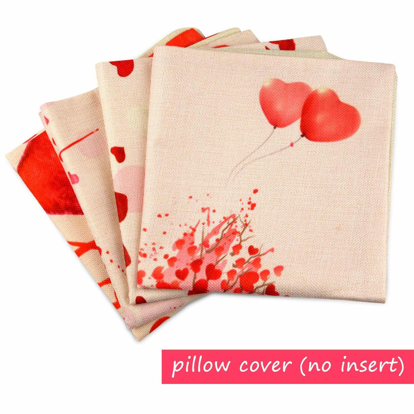 TUPARKA Valentine's Day Throw Pillow Covers 18x18 Inch 4 Pack
