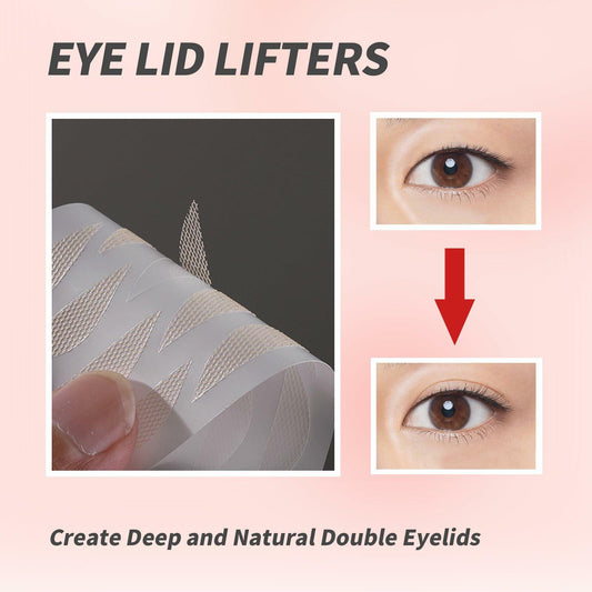 YAFIYGI 120 Pcs Double Eyelid Tape Clear Waterproof Natural Fiber Strips