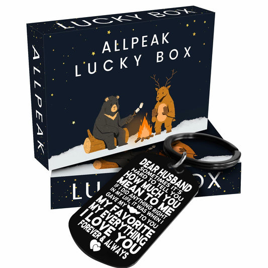 Allpeak Husband Valentines Day Romantic Keychain Gift from Wife