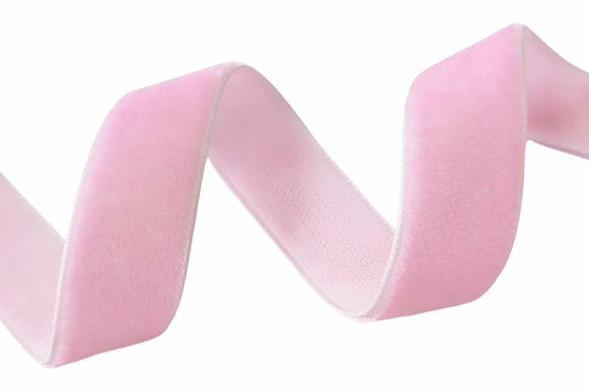 Abbaoww Pink Velvet Ribbon 5/8 Inch Single Face 25 Yards Craft DIY