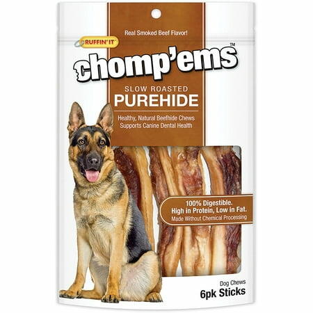 CHOMP EMS Ruffin It 21002 Purehide Dog Chew 4oz