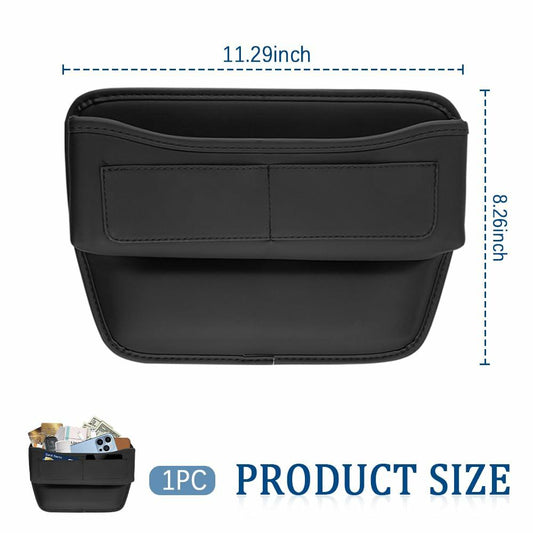 IHOTDER Car Seat Gap Filler Organizer with Cable Hole Large Capacity SUV Truck