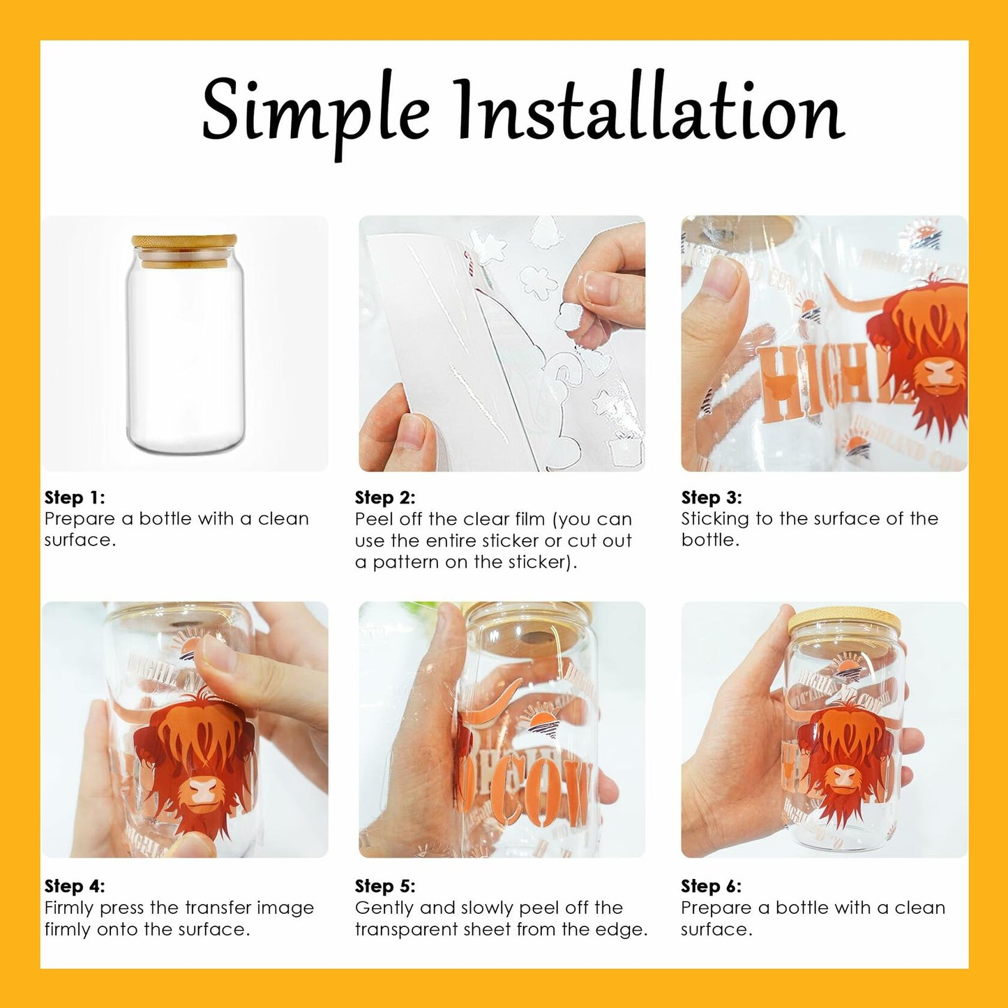 AFRITEE Transfer Stickers 8 Sheets Orange Thanksgiving Autumn Pumpkin Decor