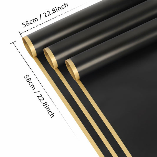 FUHITIM 20 Sheets Flower Wrapping Paper Waterproof Marble White Bouquet