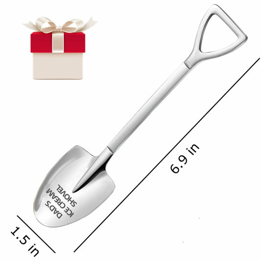 Funny Engraved Stainless Steel Ice Cream Shovel Gift for Dad Fathers Day