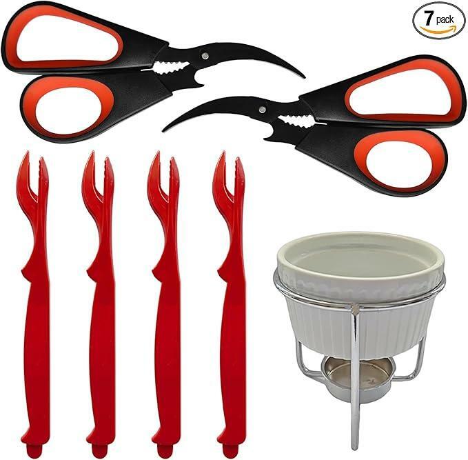 Seafood Tools Set Crab Leg Crackers Lobster Picks Shellfish Forks