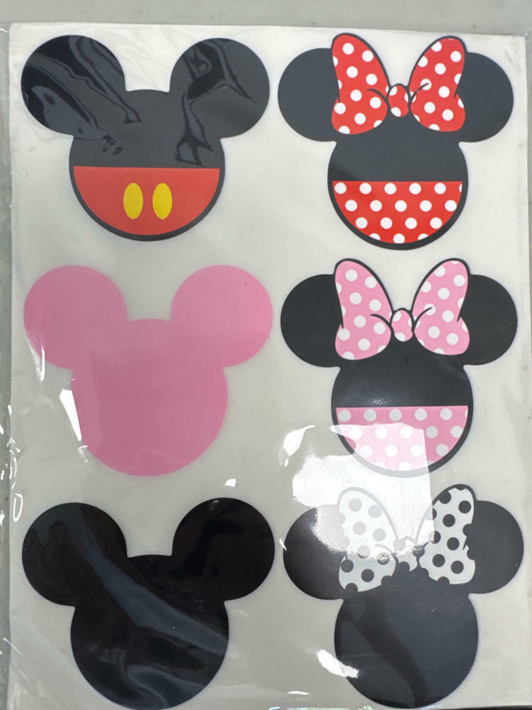 204 Pcs Head Stickers 6 Styles PVC Labels Birthday Party Supplies