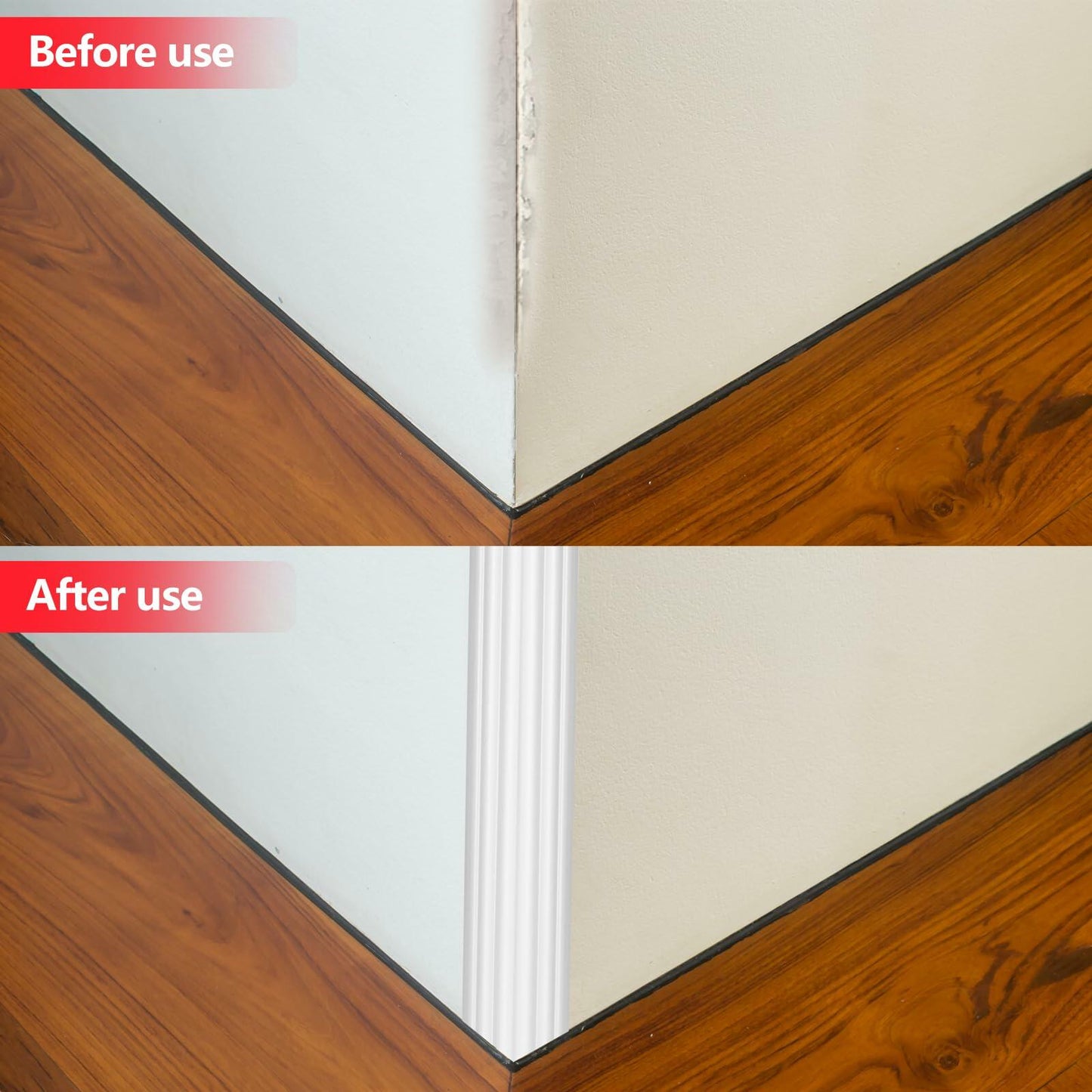 Yonilarey Wall Corner Protector 1.6x10.5ft Flexible Self Adhesive Trim