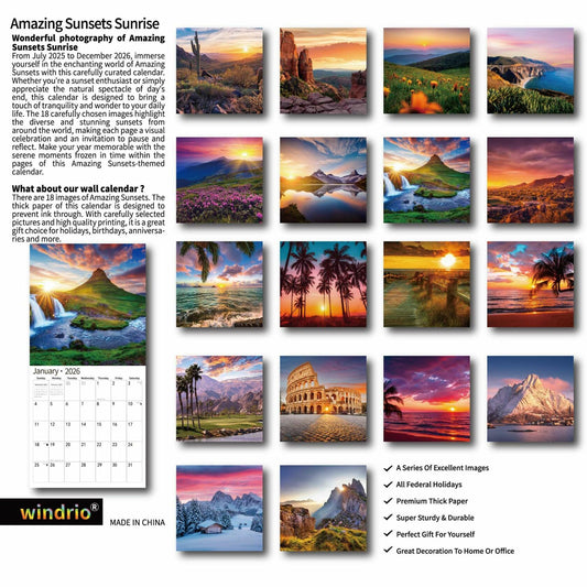 Gag Gift 2025 Wall Calendar Funny White Elephants Pooping Dogs 12x24