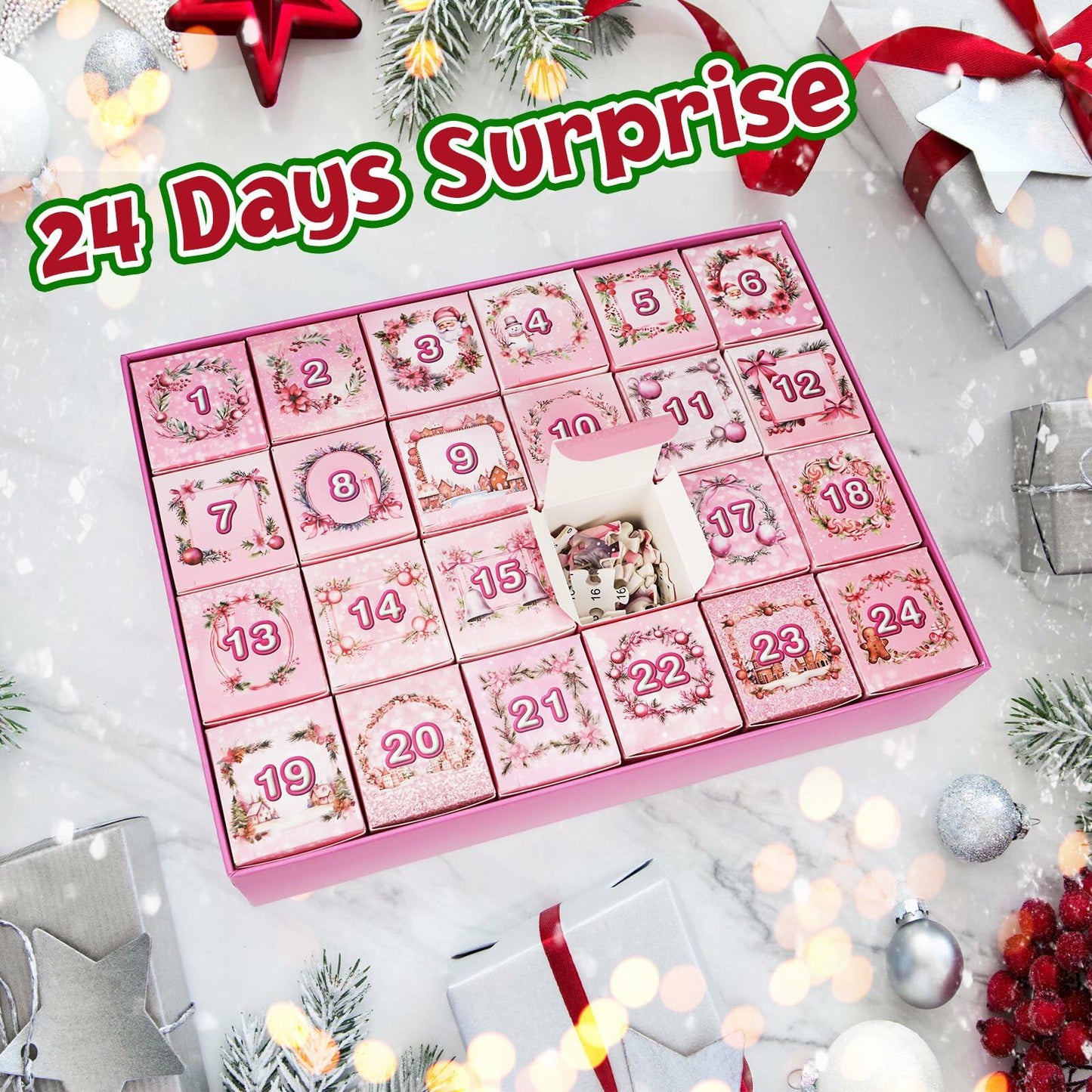 3D Quilling Animal Advent Calendar, 1008 Pieces, 24-Day Countdown