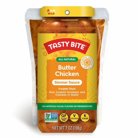 Tasty Bite Punjabi Style Butter Chicken Simmer Sauce 7oz 5-Pack Vegetarian