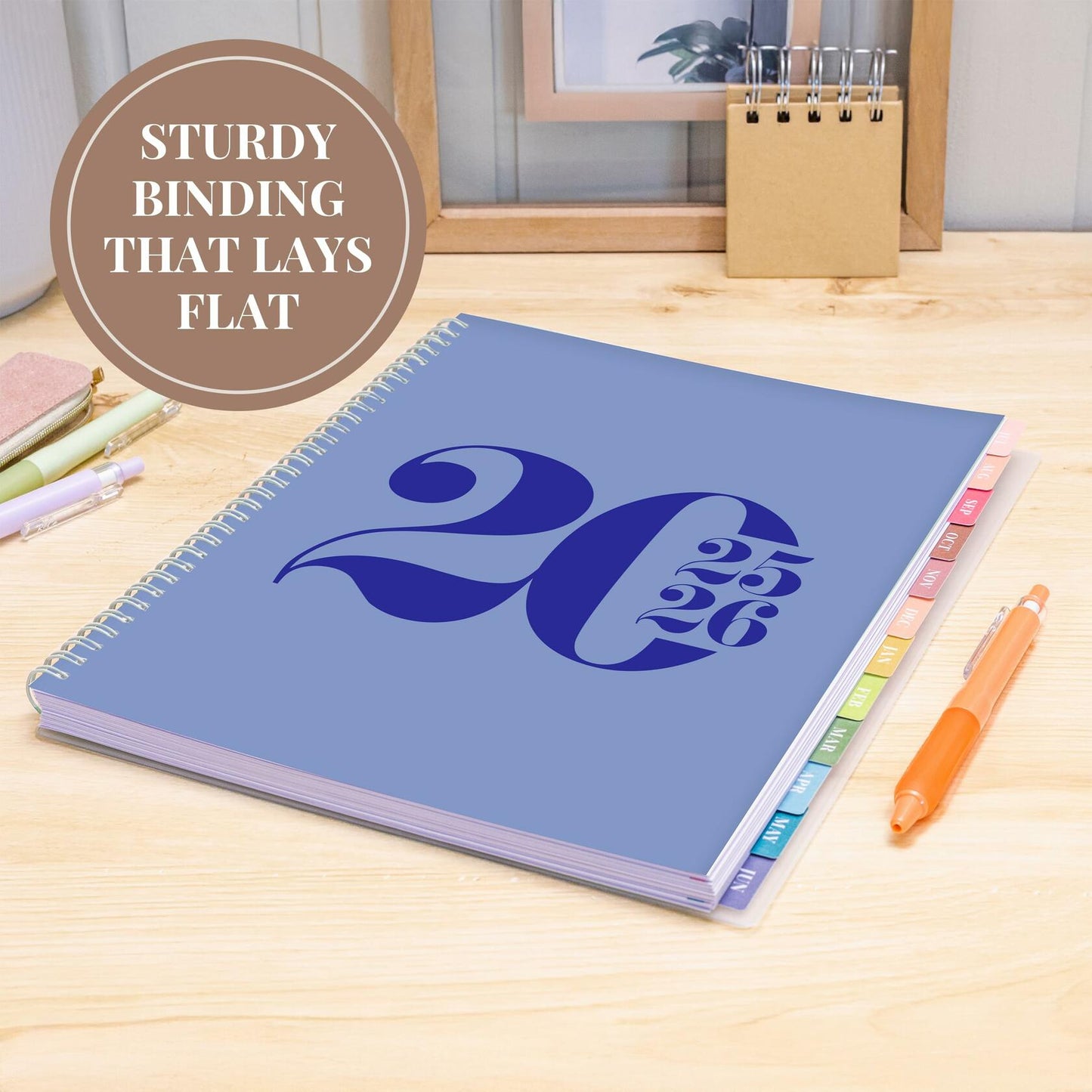 Rileys Academic Planner 2025-2026 Daily Weekly Monthly 8.5x11 Blue