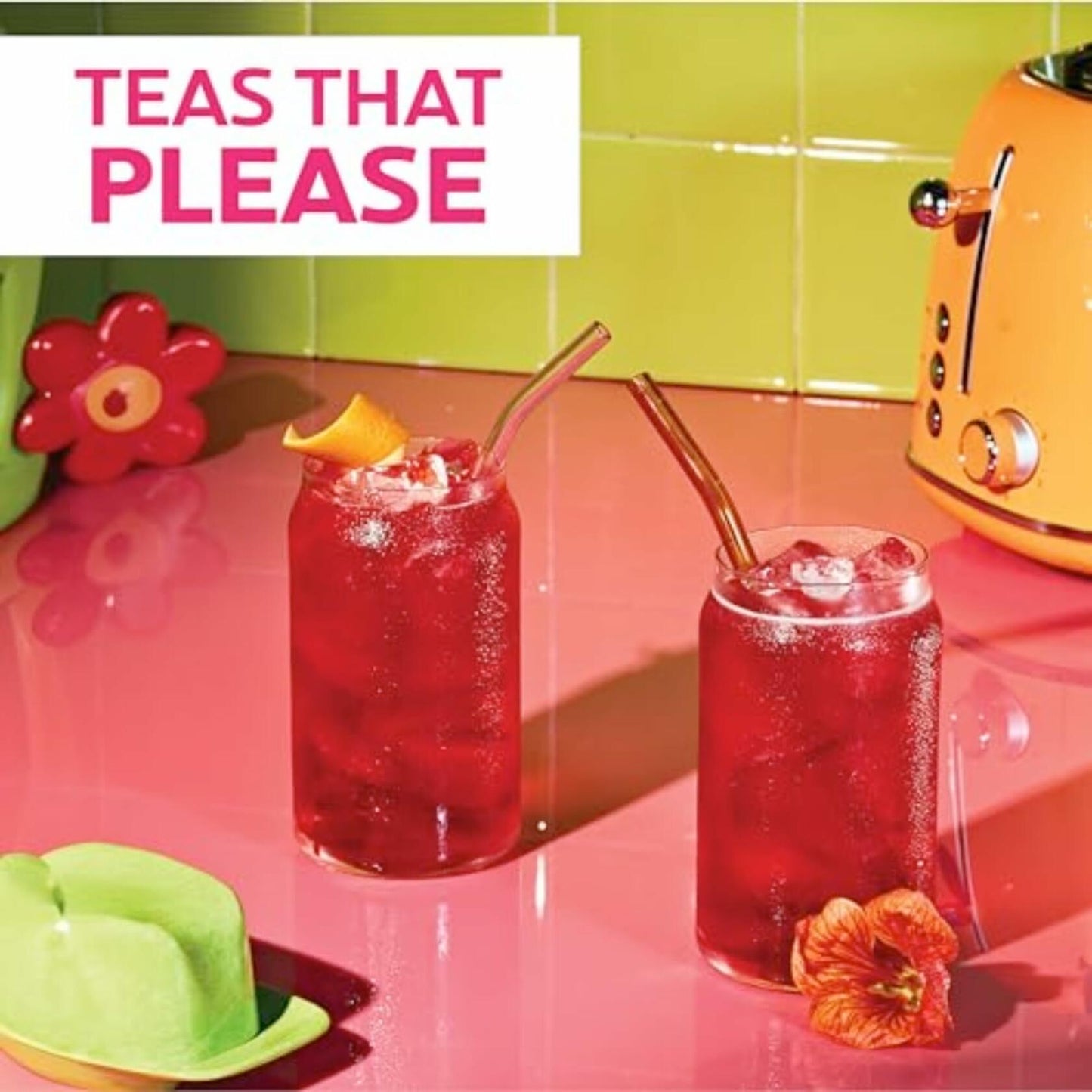 BestBy12/24 TAZO Iced Passion Concentrate Herbal Tea Caffeine Free 32oz 2 Pack