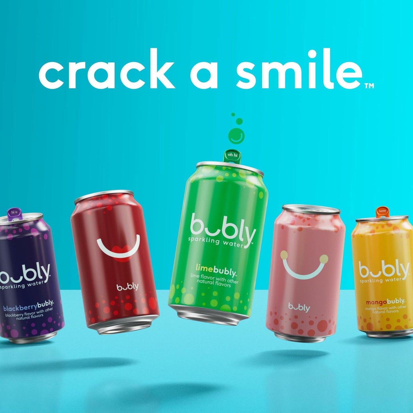 BestBy05/25 bubly Sparkling Water Strawberry Zero Sugar 12oz Cans 8 Pack