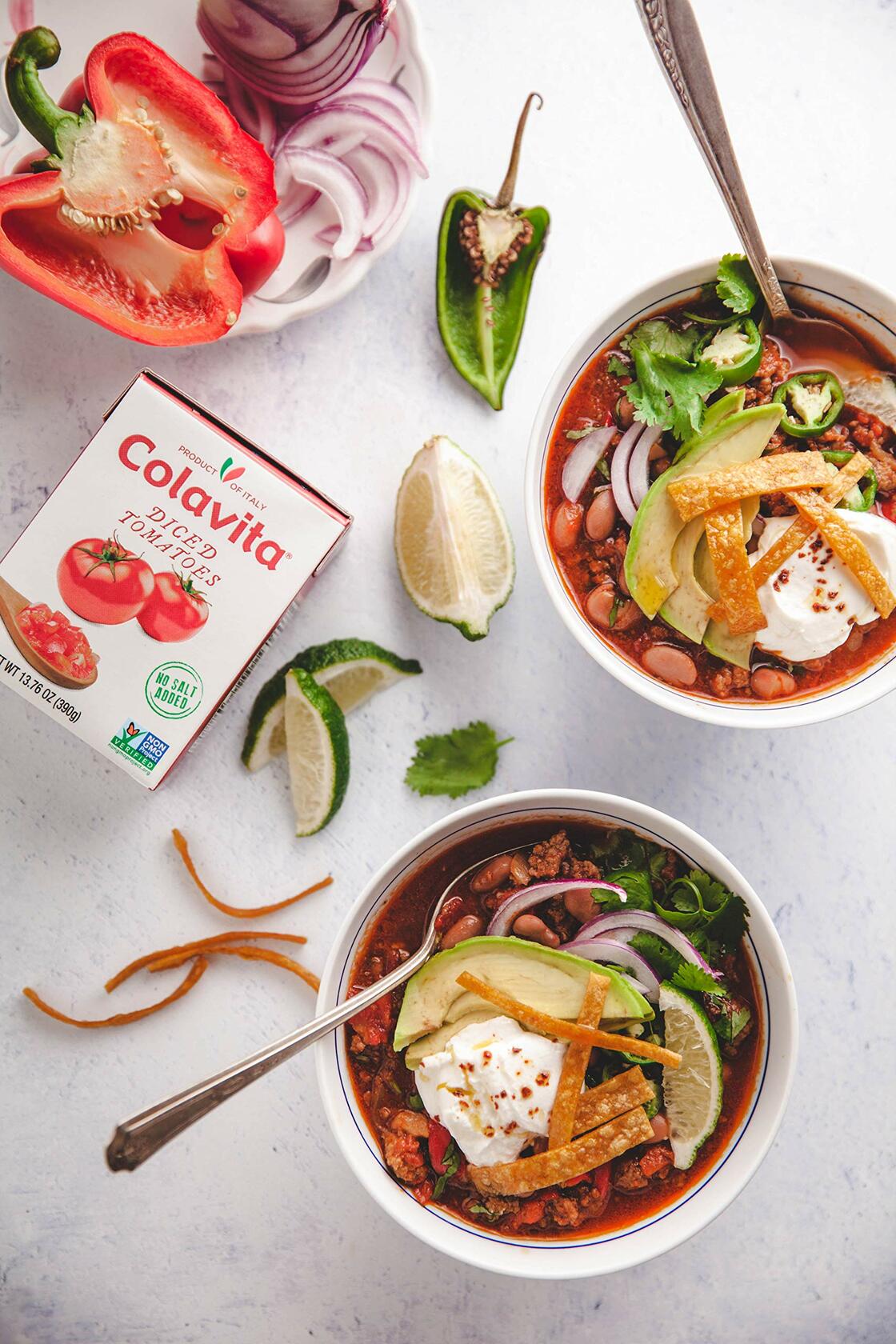 BestBy02/25 Colavita Diced Tomatoes 13.76oz Recart Pack of 16