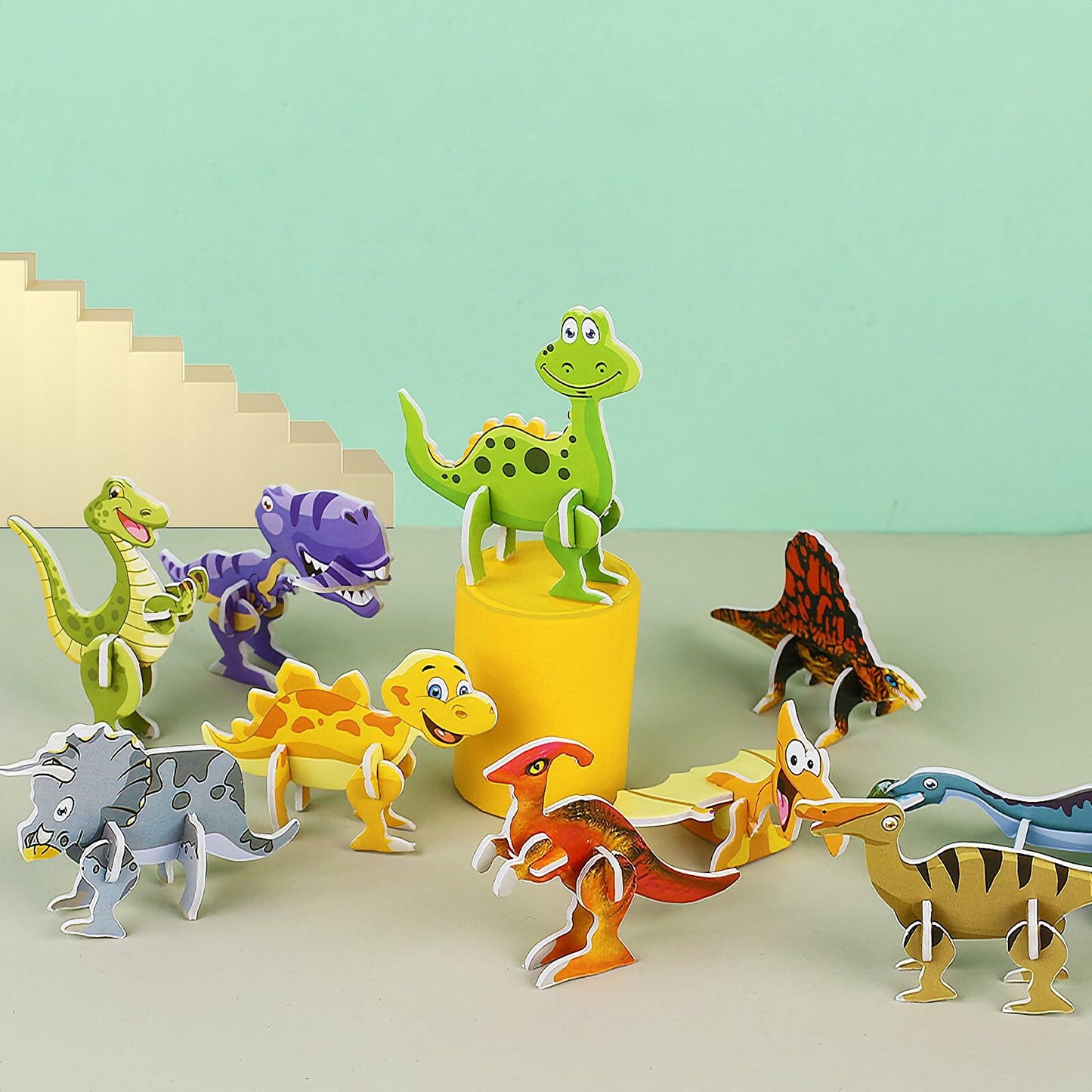 25Pcs Educational 3D Cartoon Puzzle Toys for Kids Boys Girls Birthday Gift