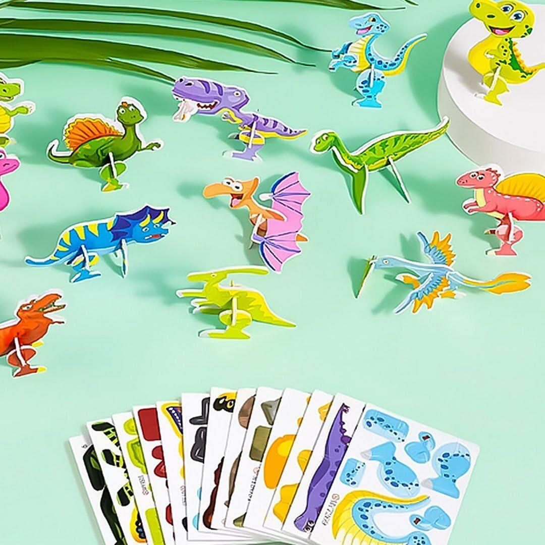25Pcs Educational 3D Cartoon Puzzle Toys for Kids Boys Girls Birthday Gift