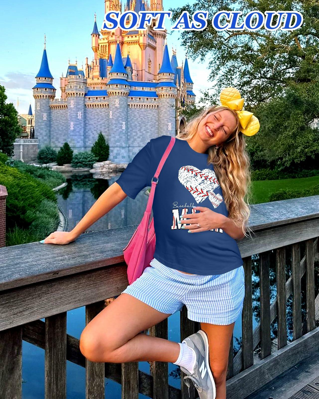 Flafens Mom Life Graphic Tee Women’s Oversized Rock Hand Shirt Size S