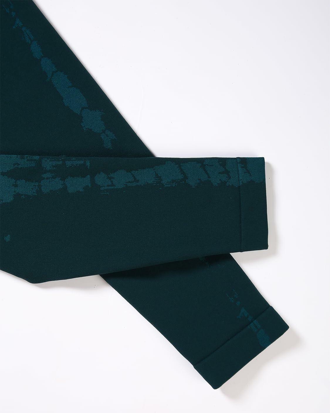 AUROLA Serpent Seamless Scrunch Leggings Ponderosa Green Size M