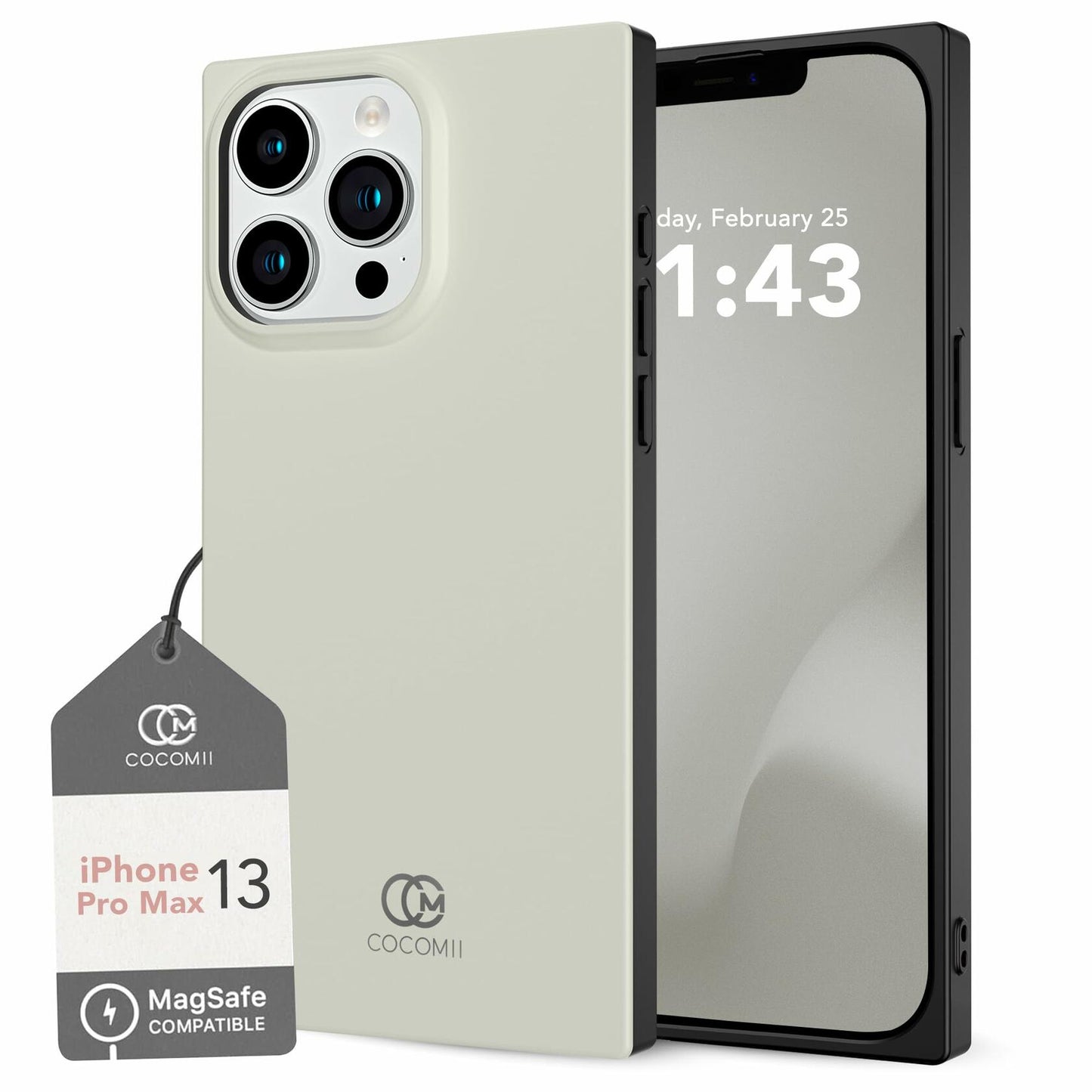 Cocomii Rectangle Magnetic Case for iPhone 13 Pro Max 6.7in Caramel