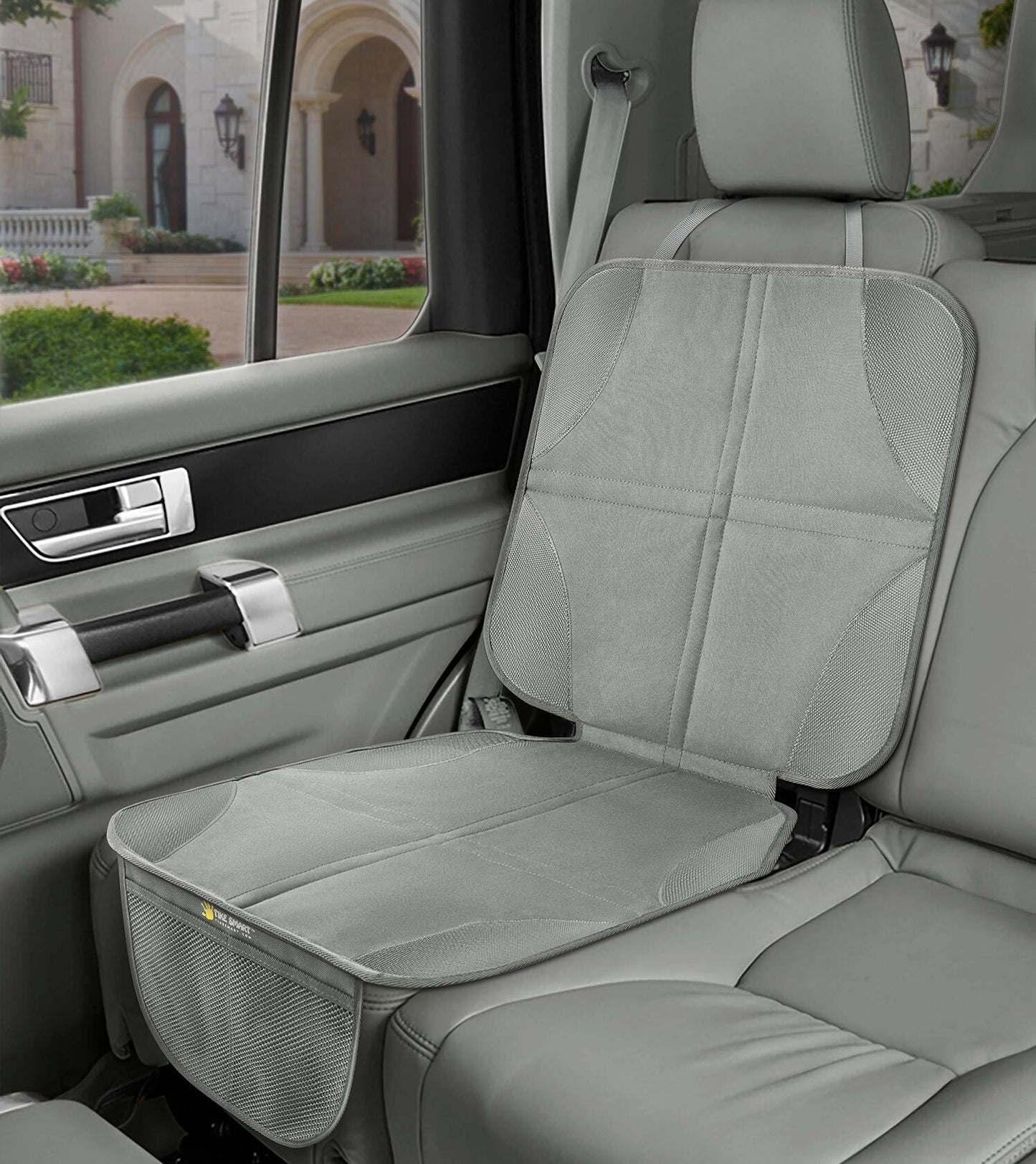 Tike Smart Premium Car Seat Protector High Back Gray