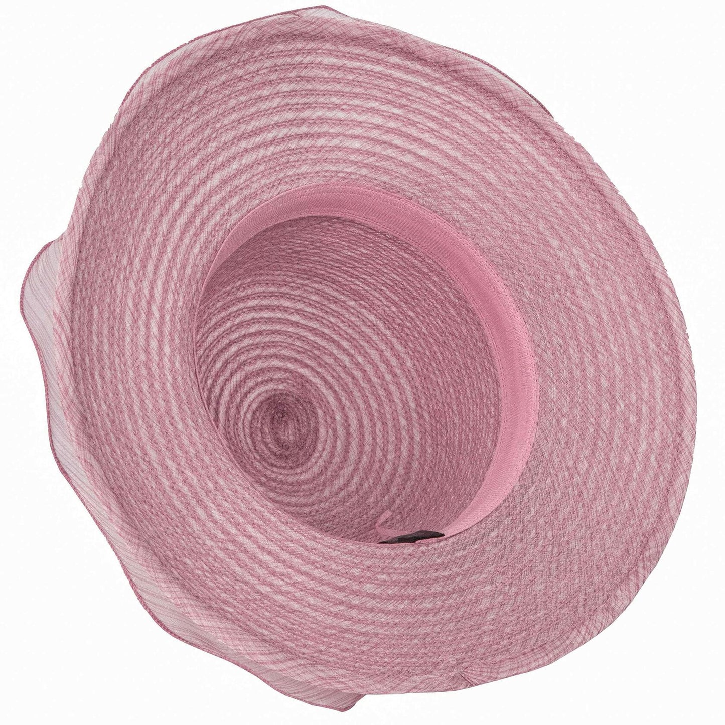 Kentucky Women Fascinator Organza Flower Derby Straw Hat Light Purple