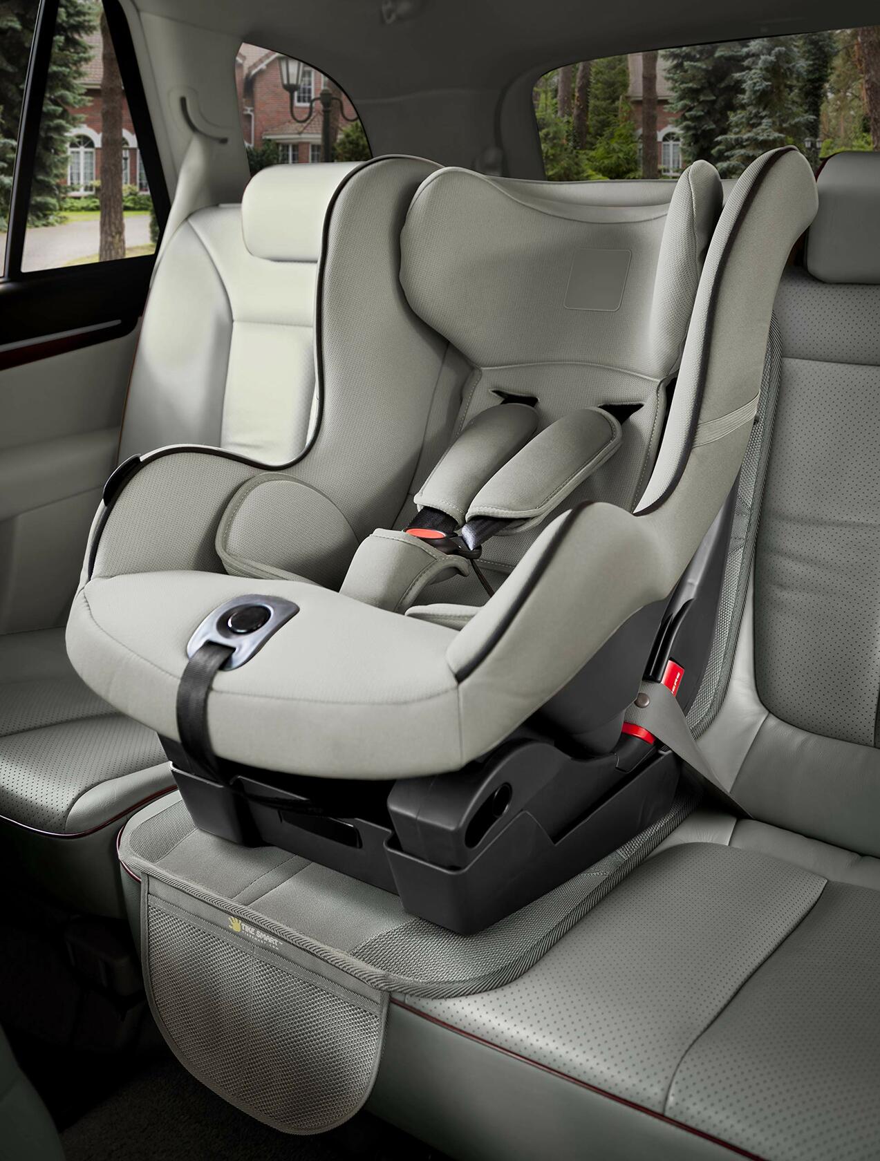 Tike Smart Premium Car Seat Protector High Back Gray