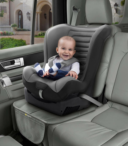 Tike Smart Premium Car Seat Protector High Back Gray