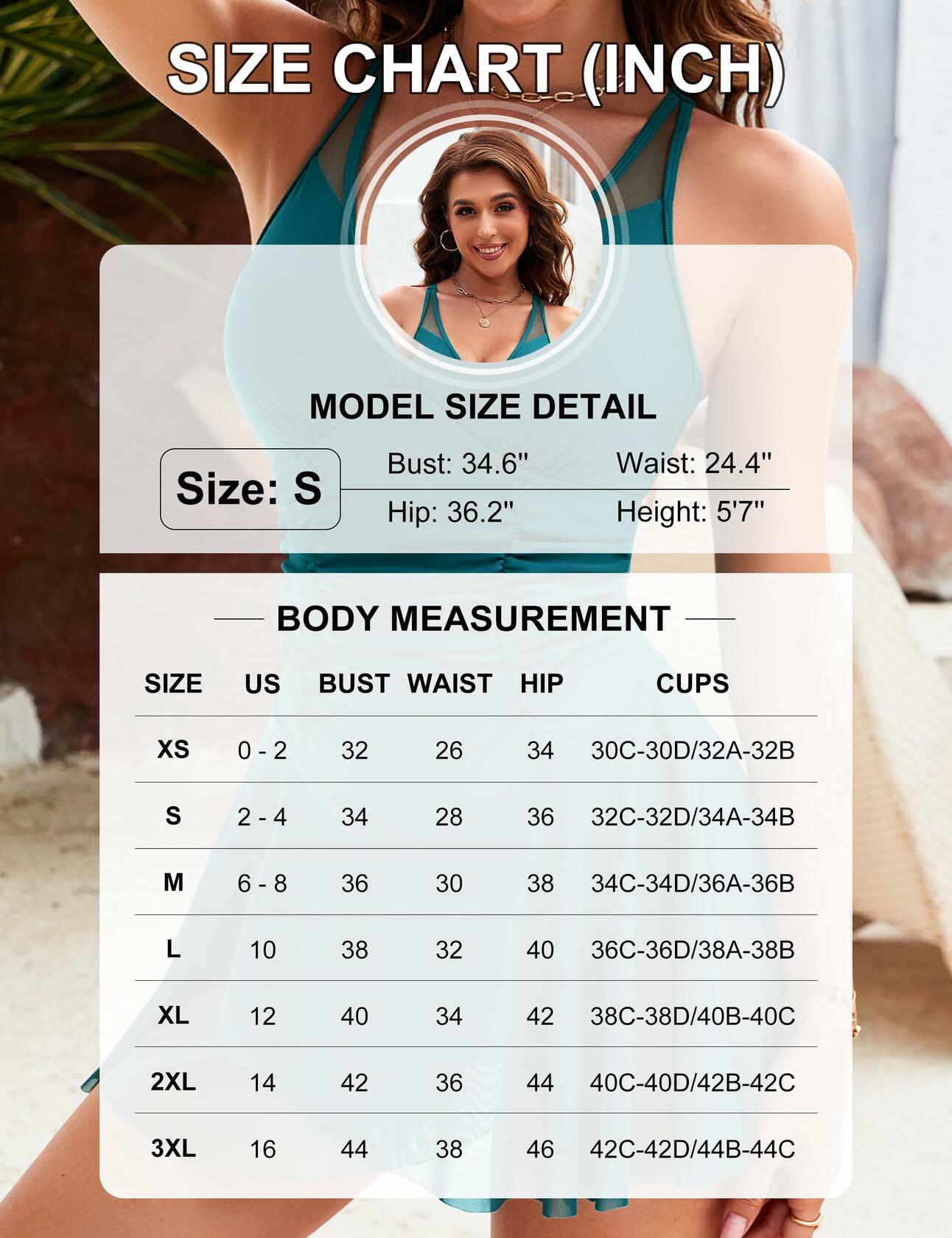 Blooming Jelly Women One Piece Swimsuit Tummy Control V Neck Black Size M