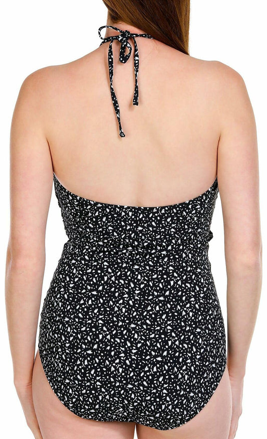 Profile by Gottex Women's One Piece Bandeau Swimsuit Black Standard 6