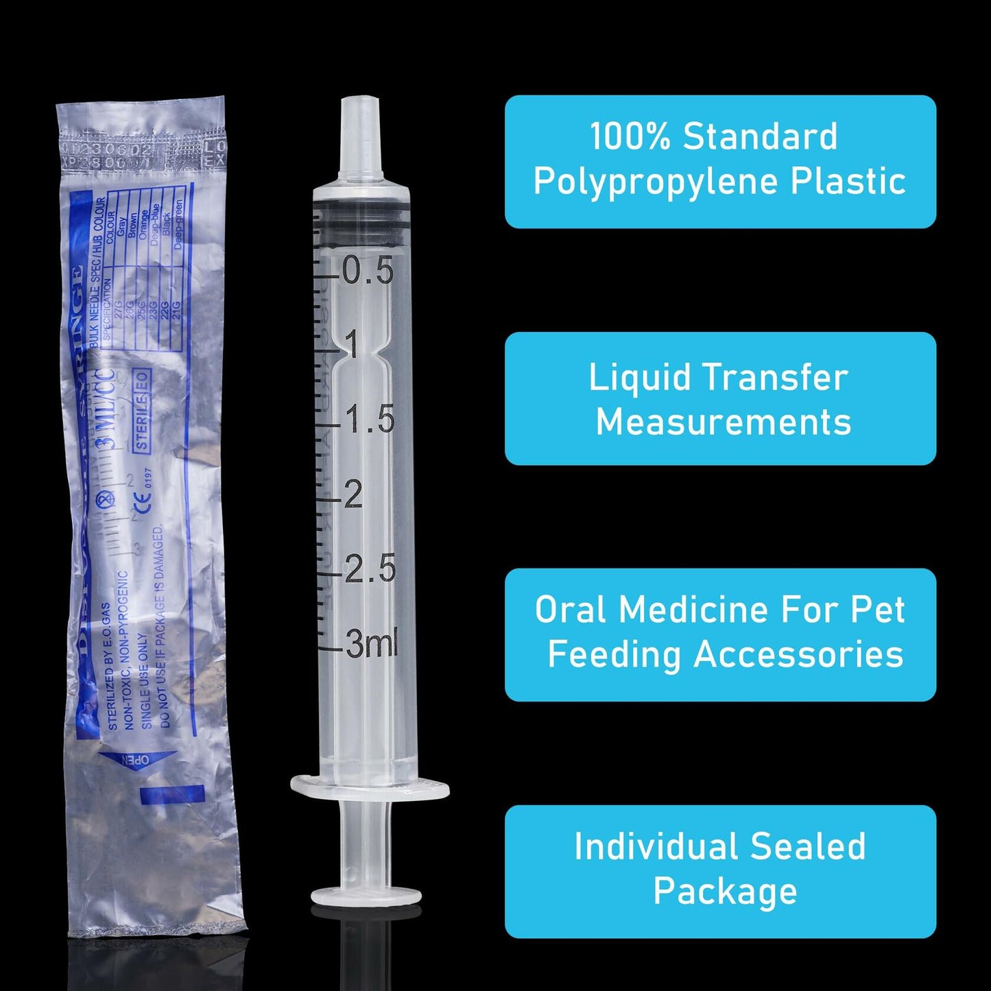 10 Pack 10ml Syringe Without Needle Liquid Measurement Tools Clear