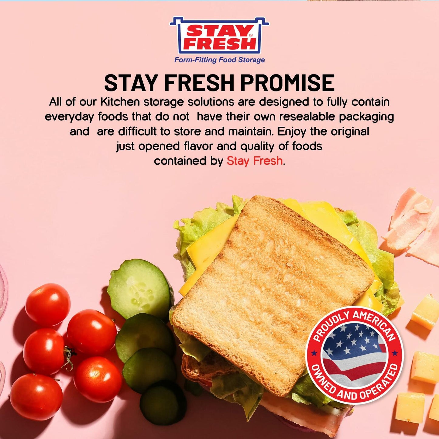 Stay Fresh Cream Cheese Container Clear Plastic BPA Free Dishwasher Safe