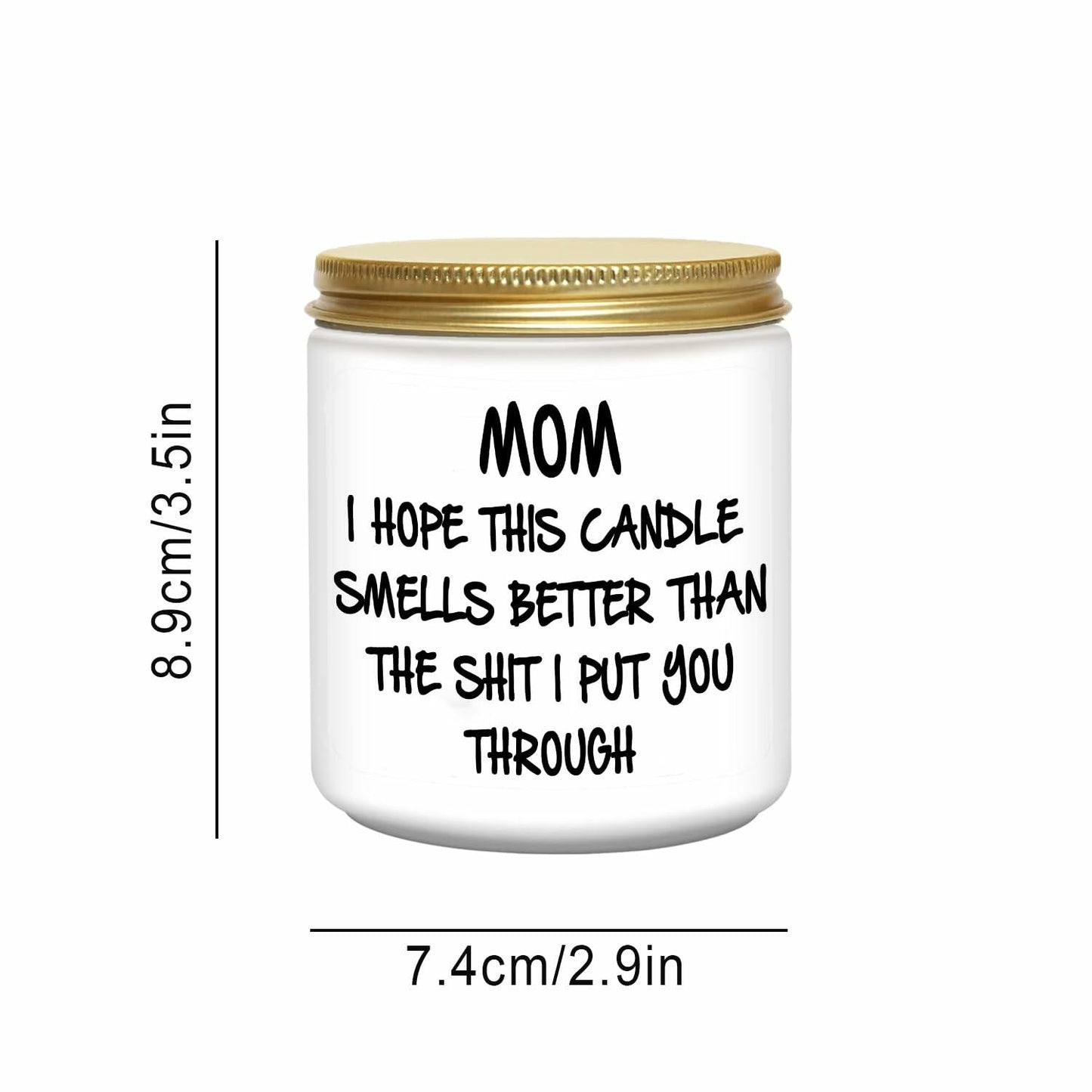 Unique Lavender Scented Soy Candle Gift for Mom from Daughter 7oz