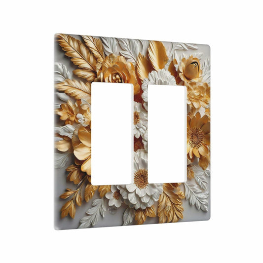 Tewujay Nautical Anchor 2 Gang Double Rocker Wall Plate Cover Blue