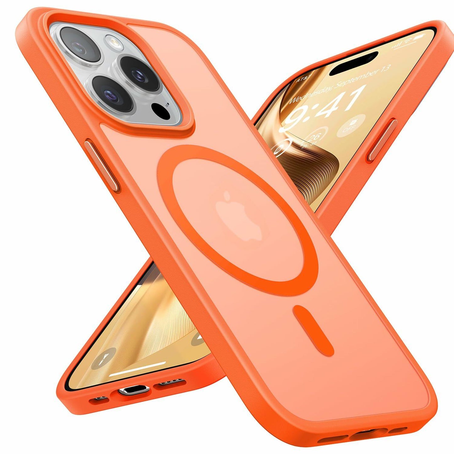 Opxyl Magnetic iPhone 14 Pro Case MagSafe Compatible Black 16FT Drop Protection