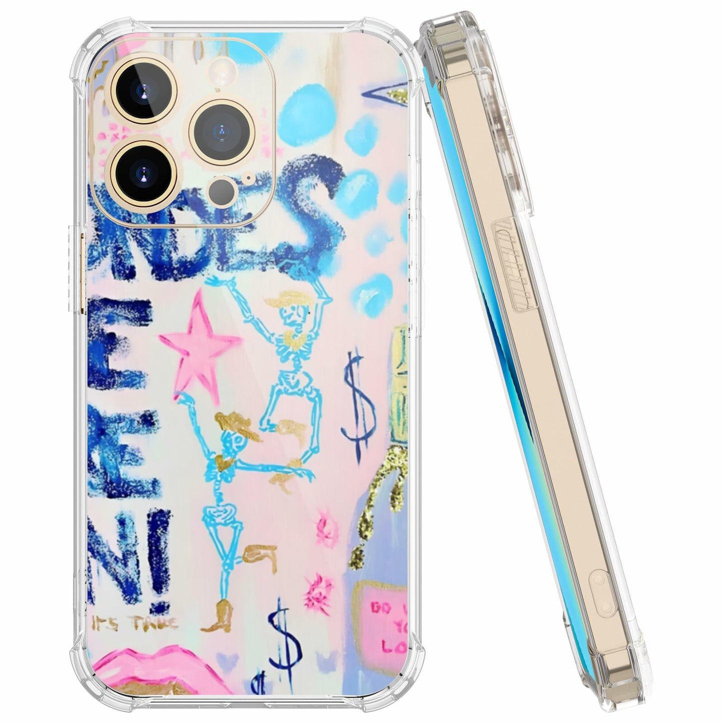 MMYAJT iPhone 13 Pro Case Shockproof Clear Blondes Have More Fun Cover