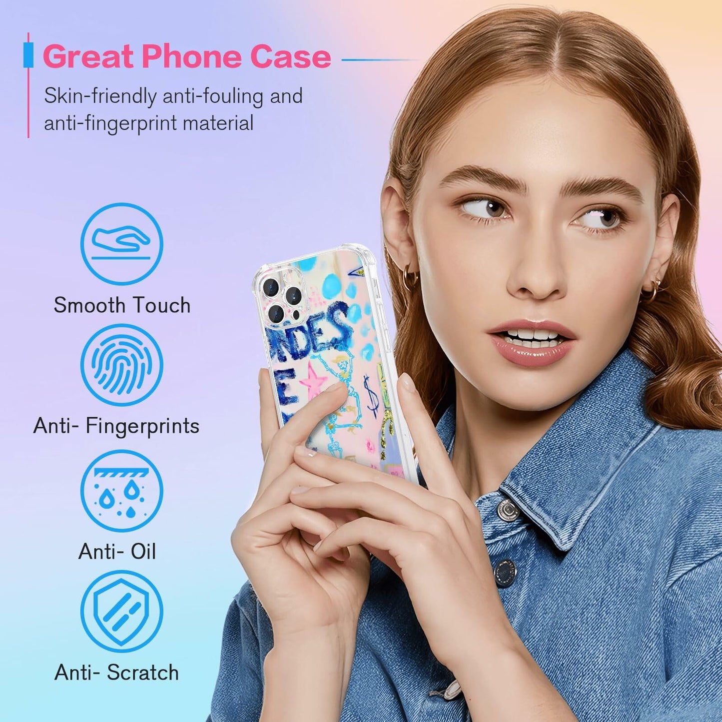 MMYAJT iPhone 13 Pro Case Shockproof Clear Blondes Have More Fun Cover