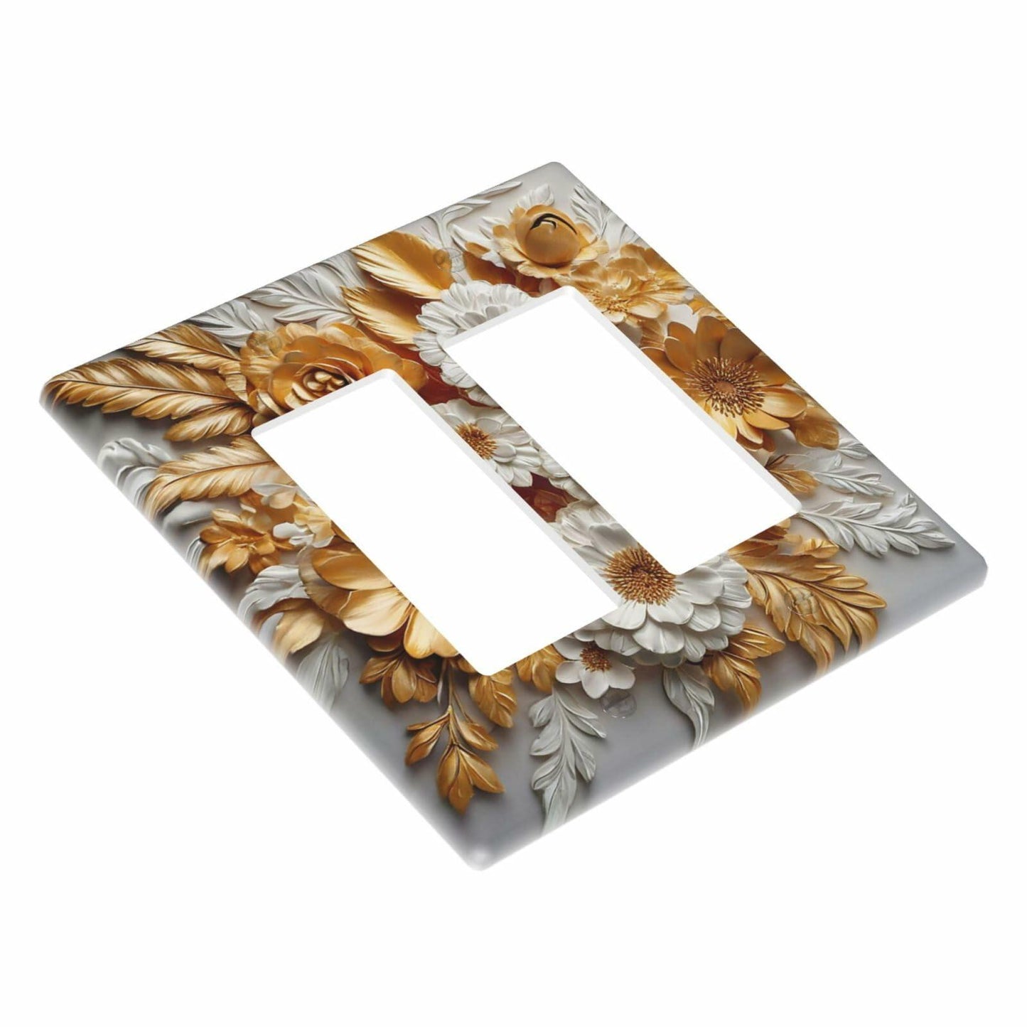 Tewujay Nautical Anchor 2 Gang Double Rocker Wall Plate Cover Blue