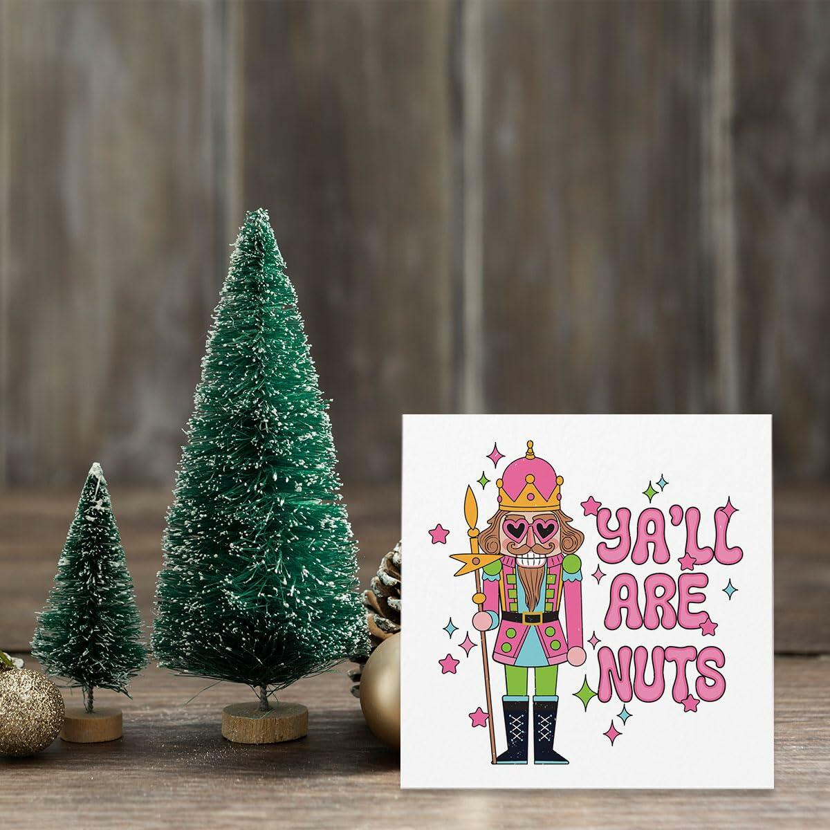Funny Xmas Decor - Merry Christmas Sign, 5 x 5 Inches