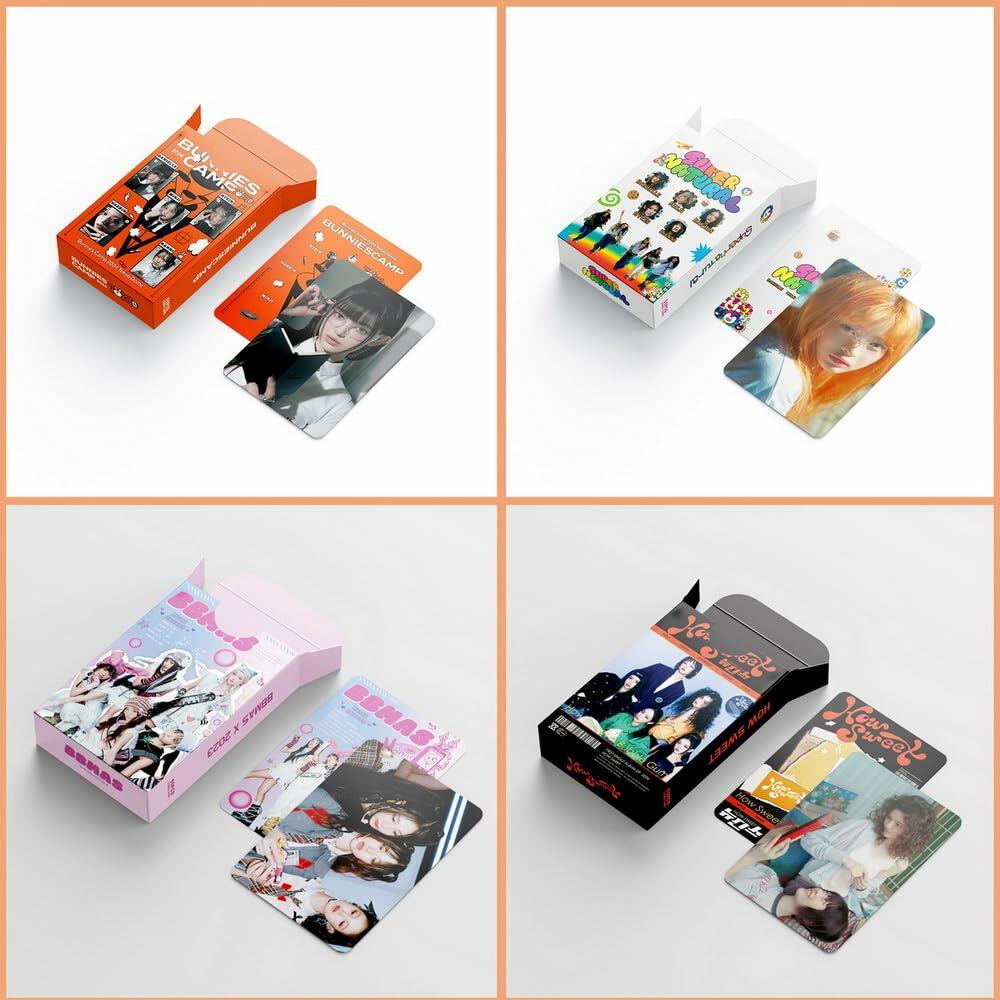 4Pack 220Pcs Bunny Photocards Lomo Cards Kpop Album Merchandise