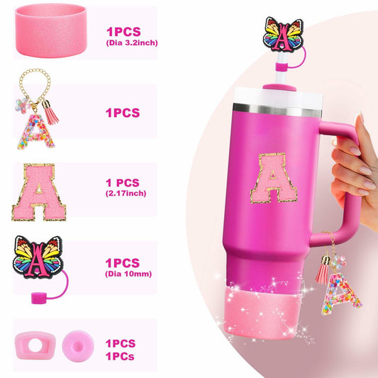 IN Chenthy 6PCS Cup Accessories Set for Stanley Cup 30oz 40oz Silicone Cover