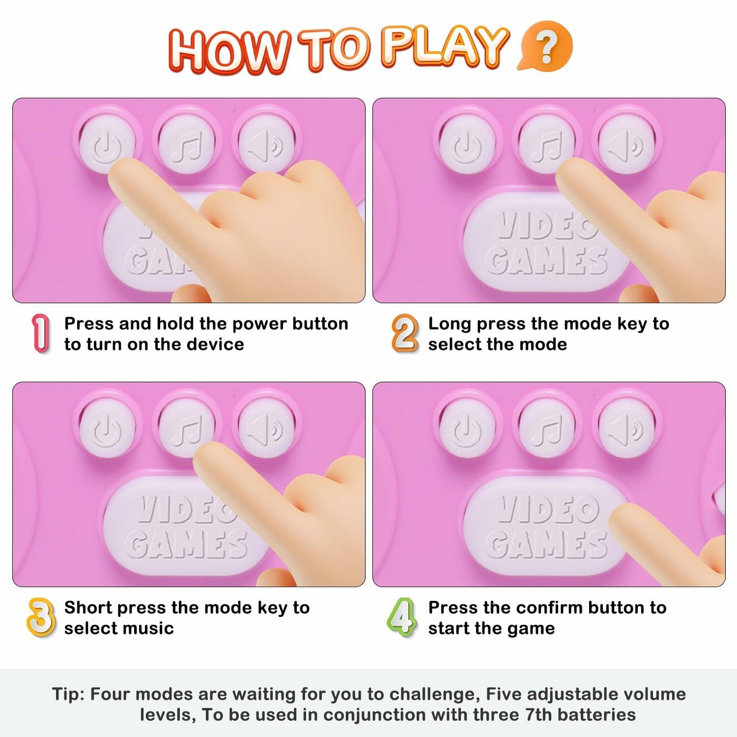 Hand-Held Rhythm Master Dance Machine Educational Toy for Kids 3-12 Pony
