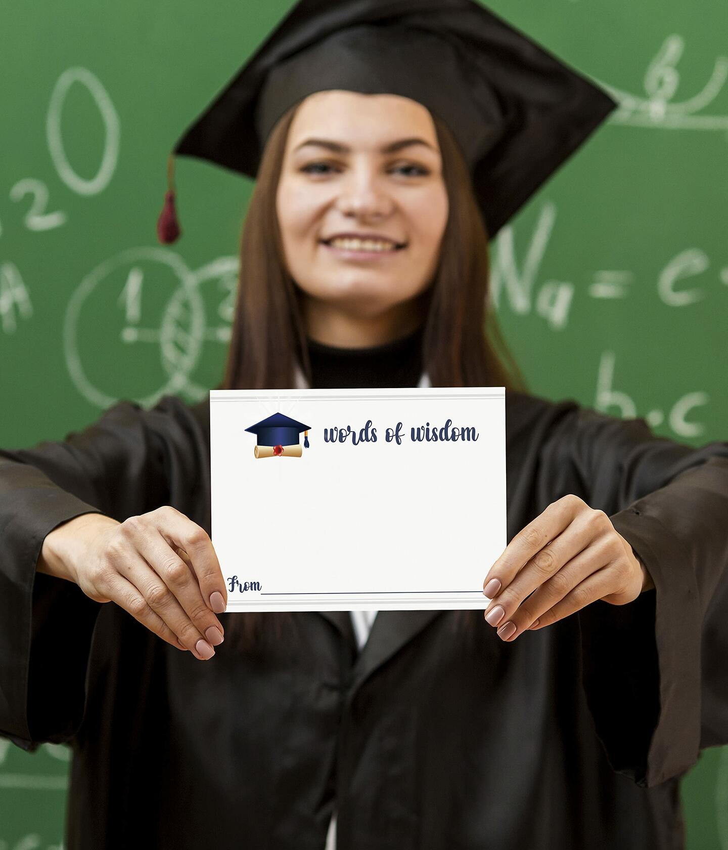 JYC11 2025 Graduation Sign & Words of Wisdom Cards 26 pcs Multi-color