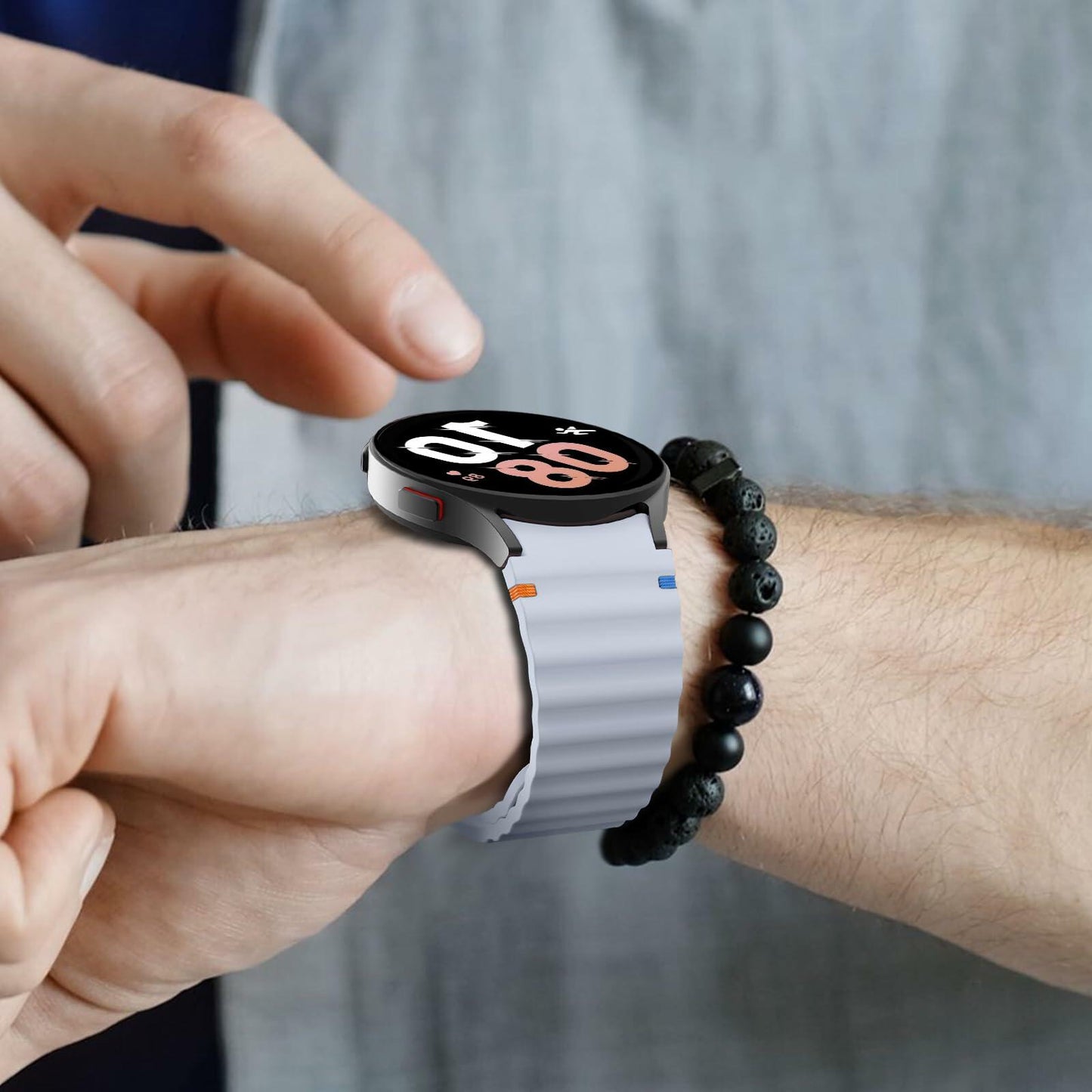 Sport Bands Compatible Samsung Galaxy Watch 7 6 5 40mm 44mm Soft Silicone