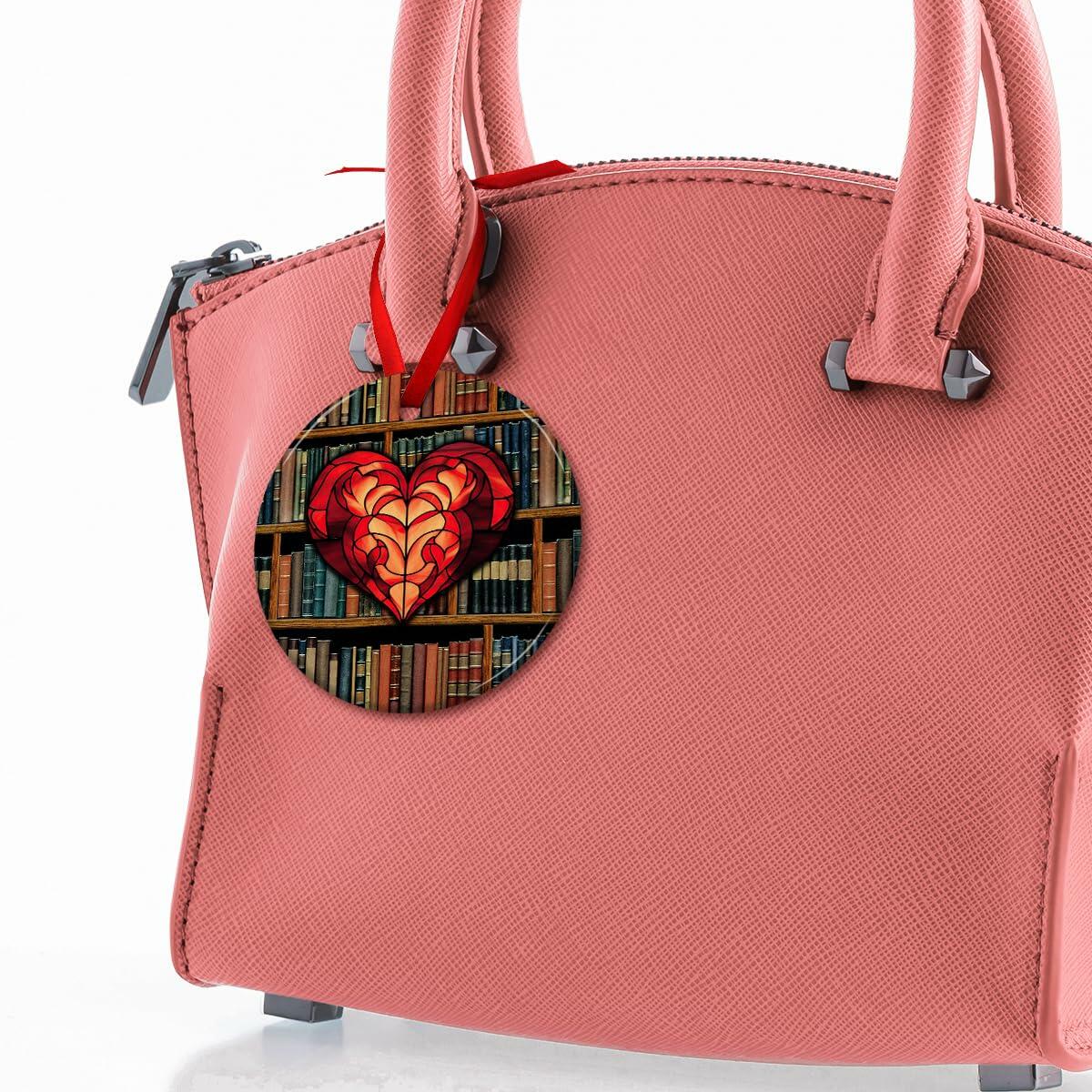 Kilyhome Ceramic Christmas Book Ornament Multi Color for Book Lovers