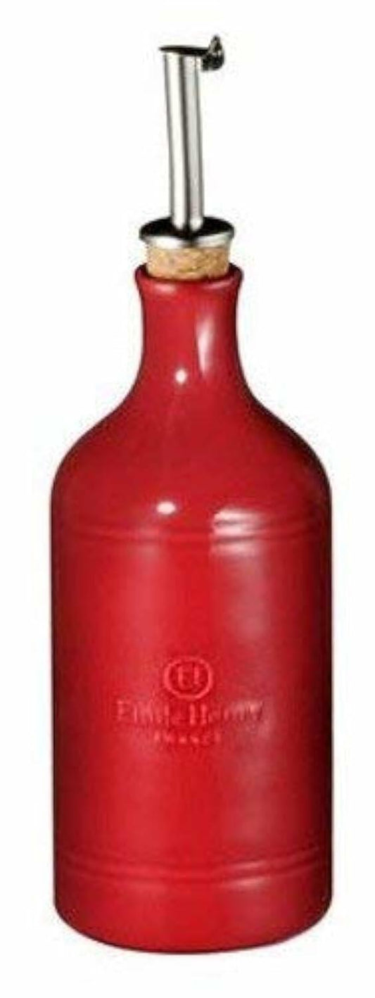 Oil Cruet 450mL Red - 450 mL Capacity Glass Bottle