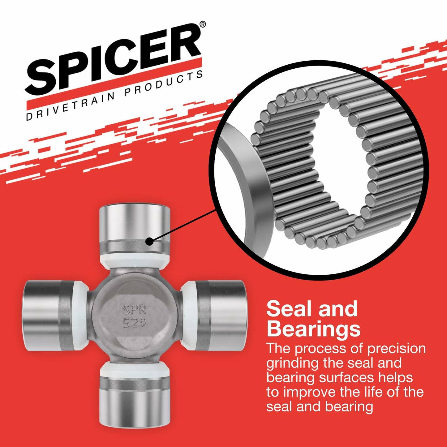 Spicer SPL70-1X U-Joint Kit 1550/SPL70 Series OSR