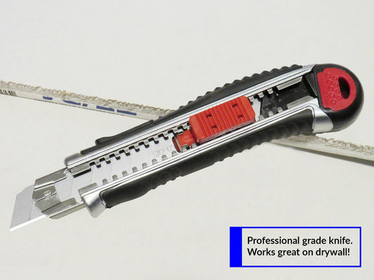 Smithline Utility Knife 18mm Retractable Razor Box Cutter SK2 Blades